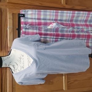 Sonoma XXL 2 pc Pajama set GREY top/pink & GREY plaid pants